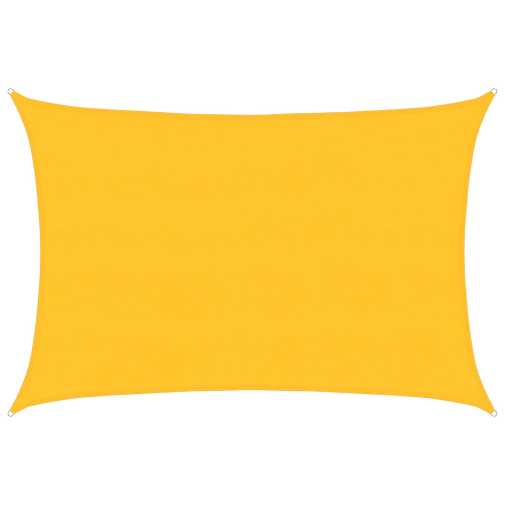Sunshade Sail 160 g/m² Rectangular Yellow 5x6 m HDPE