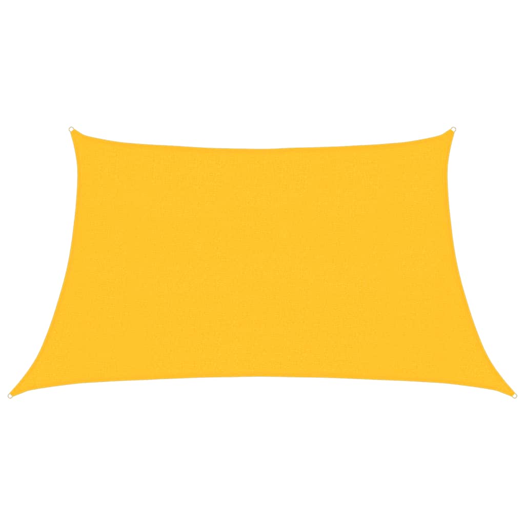 Sunshade Sail 160 g/m² Yellow 3/4x2 m HDPE