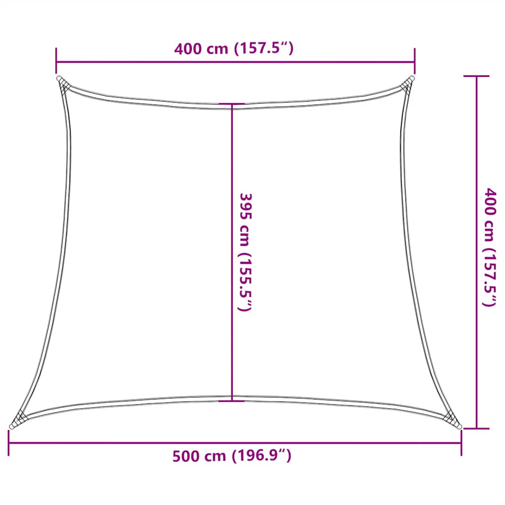 Sunshade Sail 160 g/m² Trapezium Yellow 4/5x4 m HDPE