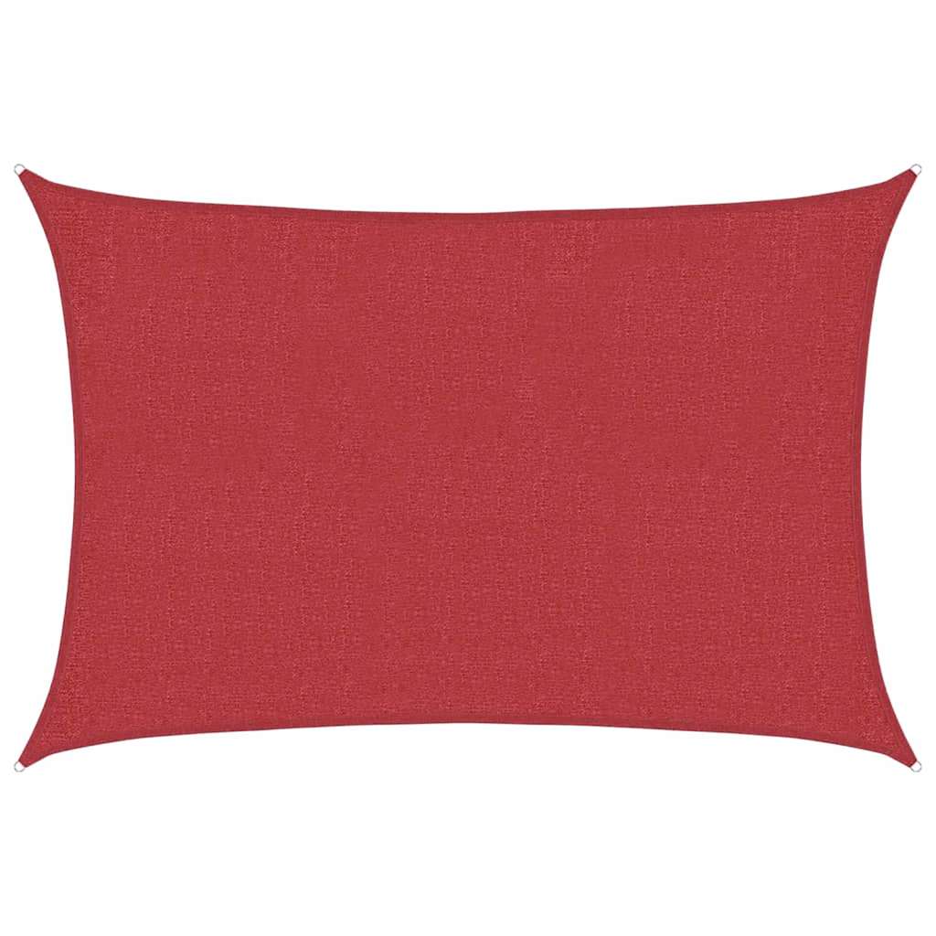 Sunshade Sail 160 g/m² Red 2.5x3.5 m HDPE