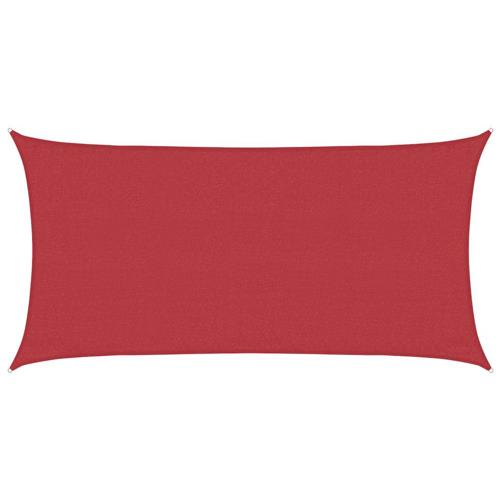 Sunshade Sail 160 g/m² Red 3x6 m HDPE