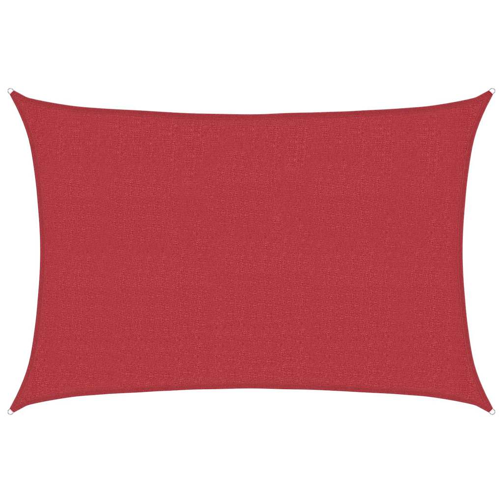 Sunshade Sail 160 g/m² Red 3.5x4.5 m HDPE