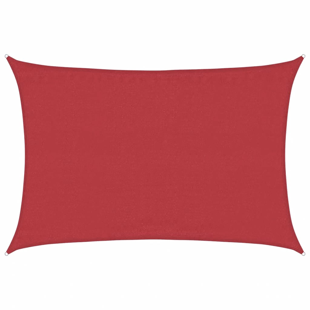Sunshade Sail 160 g/m² Red 3.5x5 m HDPE