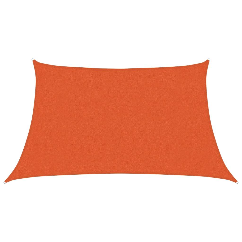 Sunshade Sail 160 g/m² Trapezium Orange 3/4x2 m HDPE