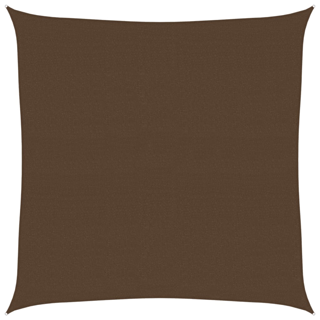 Sunshade Sail 160 g/m² Brown 7x7 m HDPE