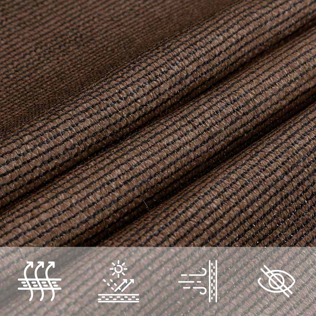 Sunshade Sail 160 g/m² Trapezium Brown 4/5x4 m HDPE