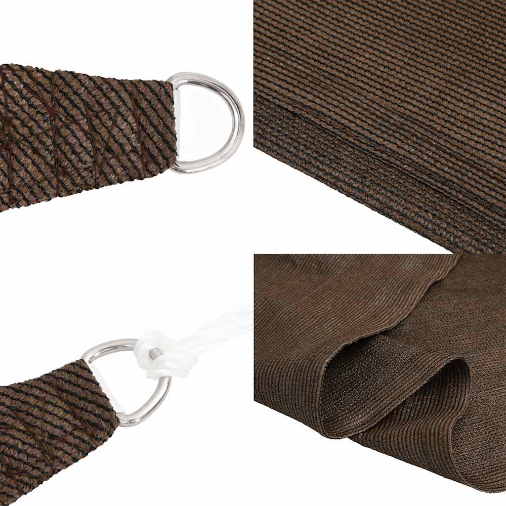 Sunshade Sail 160 g/m² Trapezium Brown 4/5x4 m HDPE