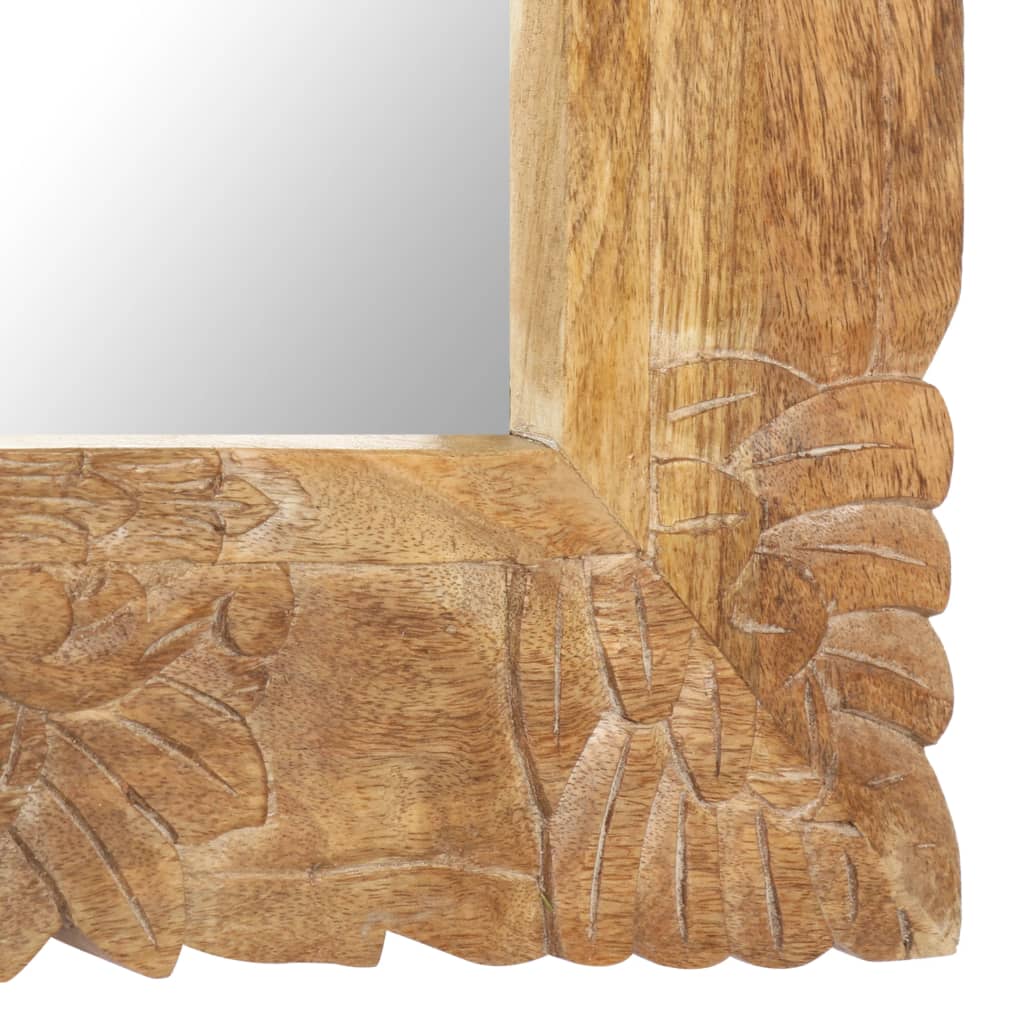 Mirror 80x50 cm Solid Mango Wood