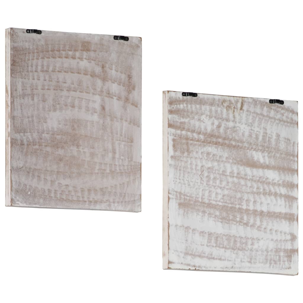 Hand-Carved Wall Panels 2 pcs MDF 40x40x1.5 cm