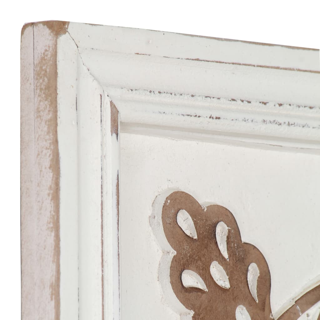 Hand-Carved Wall Panels 2 pcs MDF 40x40x1.5 cm