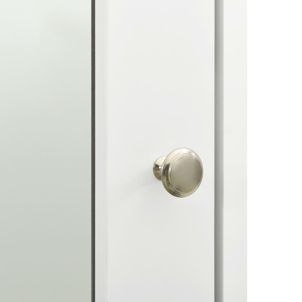 Bathroom Mirror Cabinet White 66x17x63 cm MDF