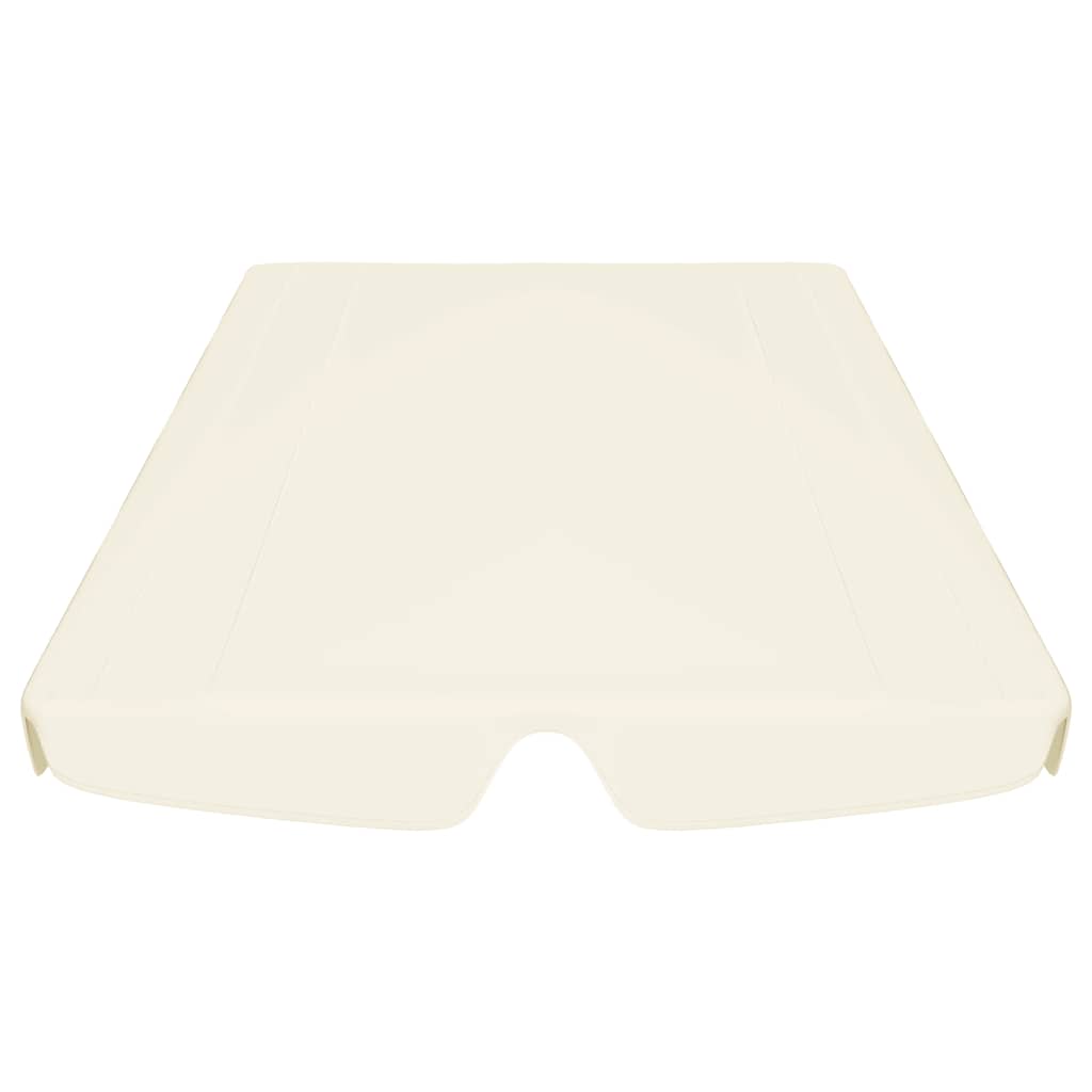 Replacement Canopy for Garden Swing Cream 188/168x145/110 cm