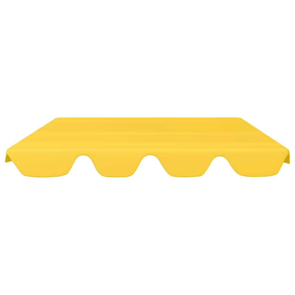 Replacement Canopy for Garden Swing Yellow 150/130x105/70 cm