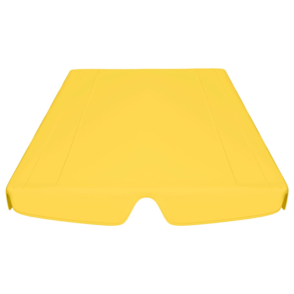 Replacement Canopy for Garden Swing Yellow 150/130x105/70 cm