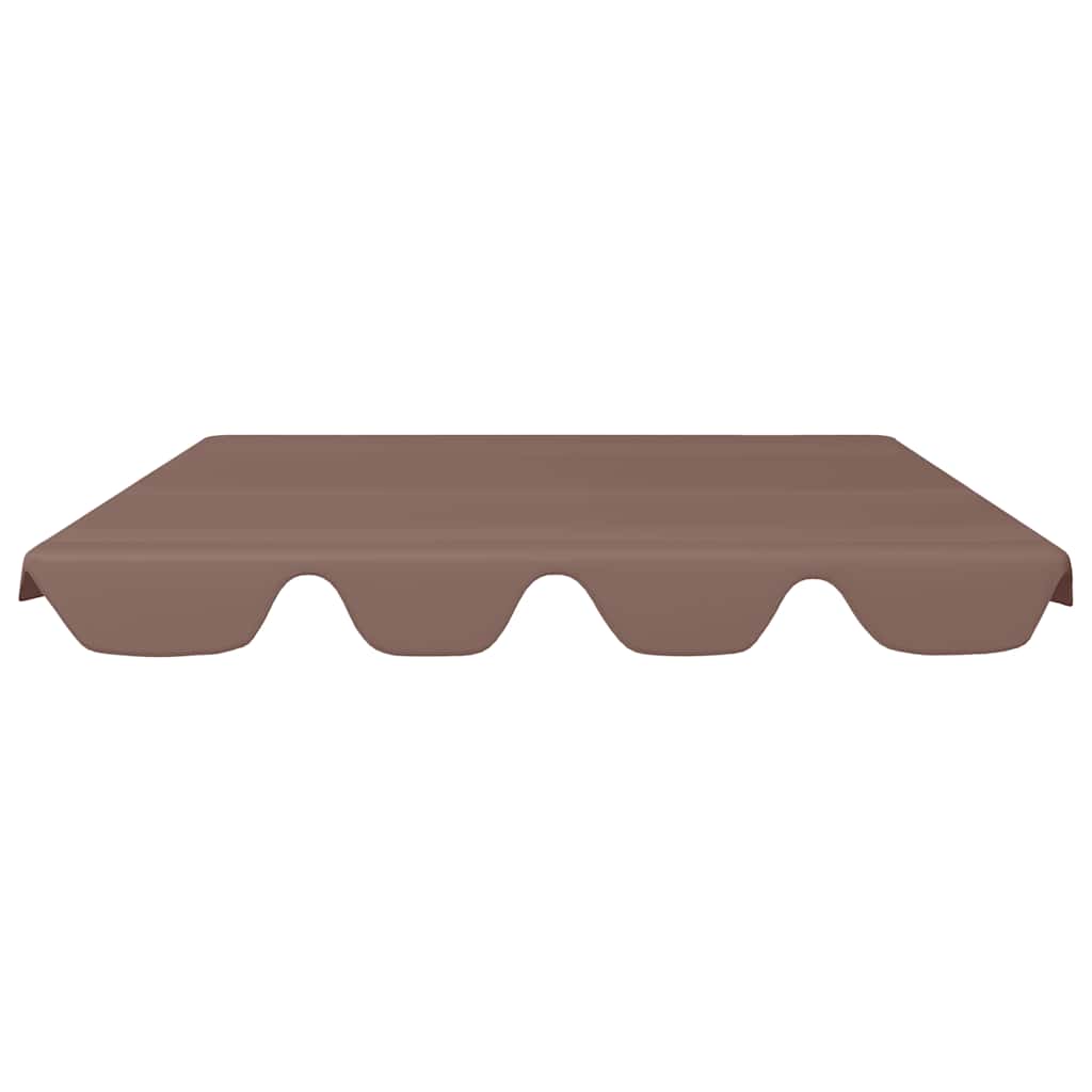 Replacement Canopy for Garden Swing Brown 150/130x105/70 cm