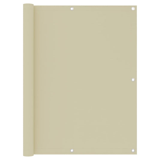 Balcony Screen Cream 120x300 cm Oxford Fabric