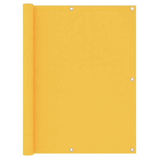 Balcony Screen Yellow 120x600 cm Oxford Fabric