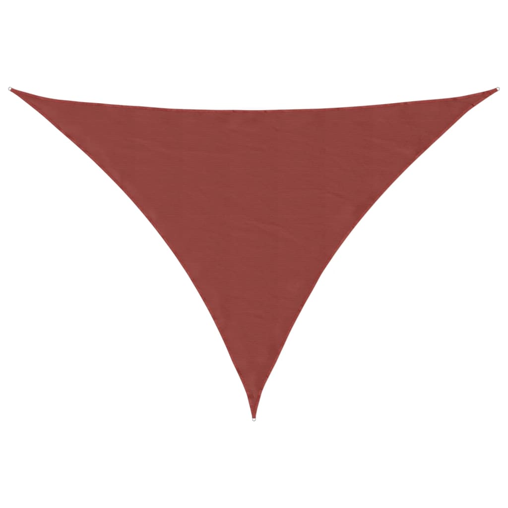 Sunshade Sail Oxford Fabric Triangular 2.5x2.5x3.5 m Terracotta