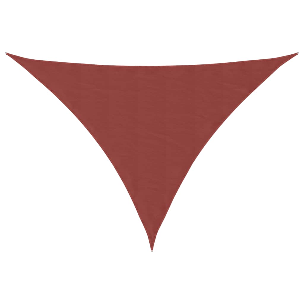 Sunshade Sail Oxford Fabric Triangular 3x4x5 m Terracotta