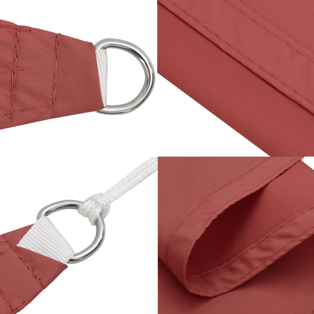 Sunshade Sail Oxford Fabric Triangular 3x4x5 m Terracotta