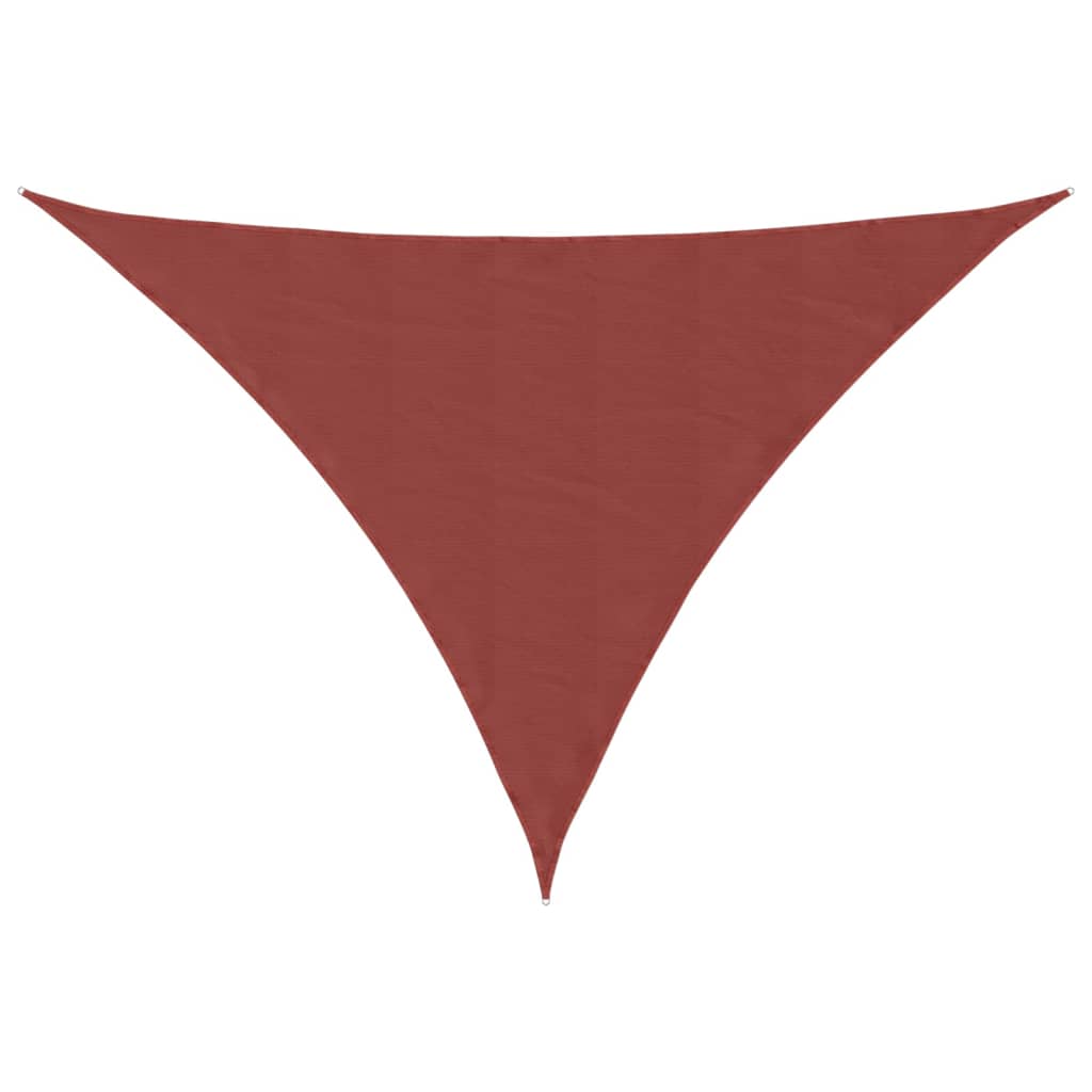 Sunshade Sail Oxford Fabric Triangular 4x5x5 m Terracotta