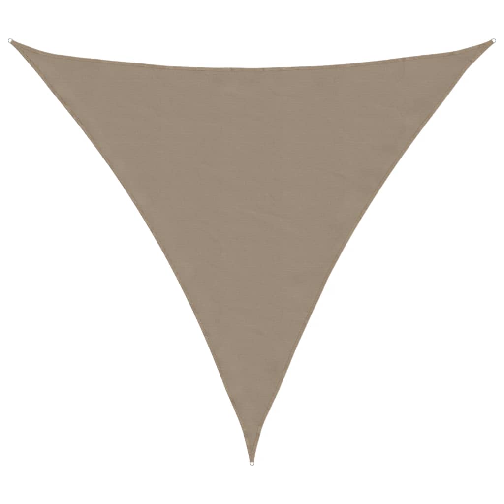 Sunshade Sail Oxford Fabric Triangular 3x3x3 m Taupe