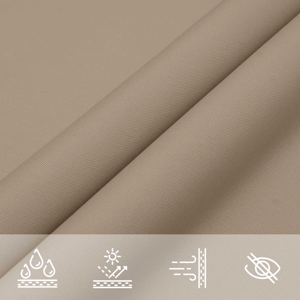 Sunshade Sail Oxford Fabric Triangular 3x3x4.24 m Taupe