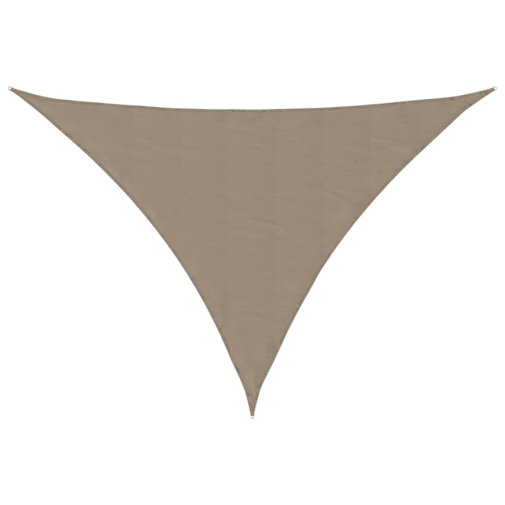 Sunshade Sail Oxford Fabric Triangular 4x5x5 m Taupe