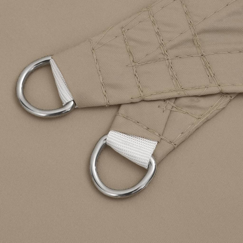 Sunshade Sail Oxford Fabric Triangular 5x7x7 m Taupe