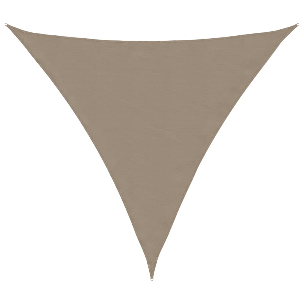 Sunshade Sail Oxford Fabric Triangular 6x6x6 m Taupe