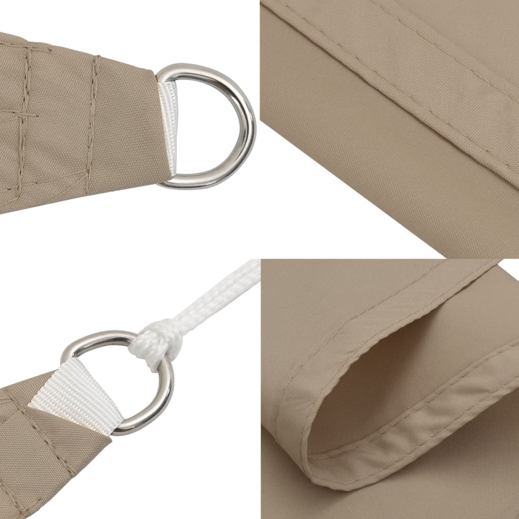 Sunshade Sail Oxford Fabric Triangular 6x6x6 m Taupe
