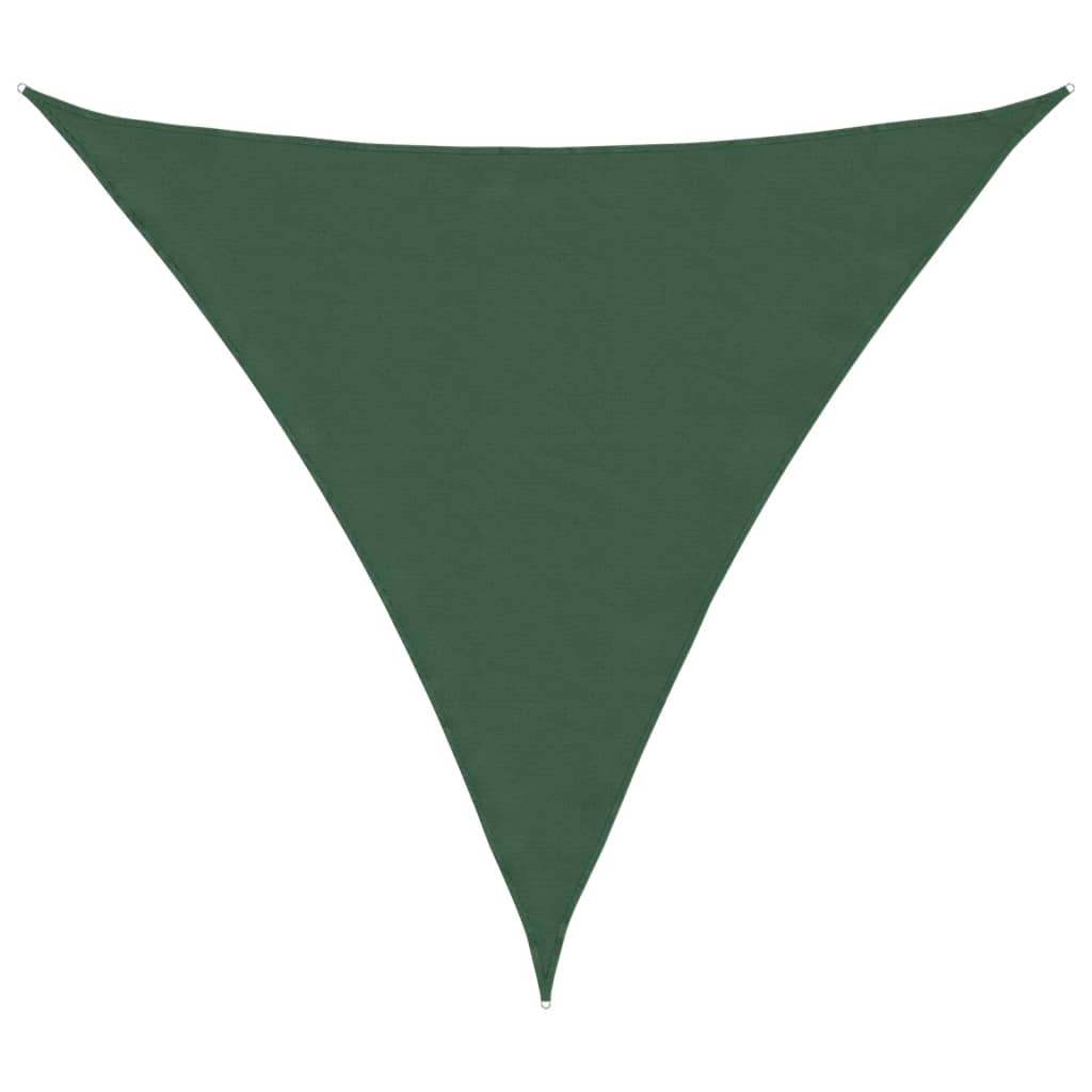 Sunshade Sail Oxford Fabric Triangular 3x3x3 m Dark Green
