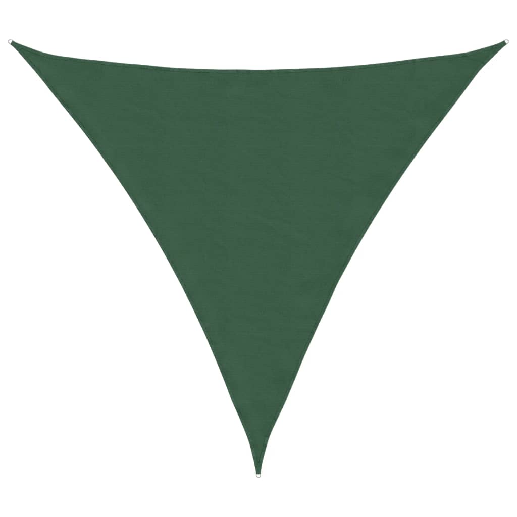 Sunshade Sail Oxford Fabric Triangular 4x4x4 m Dark Green