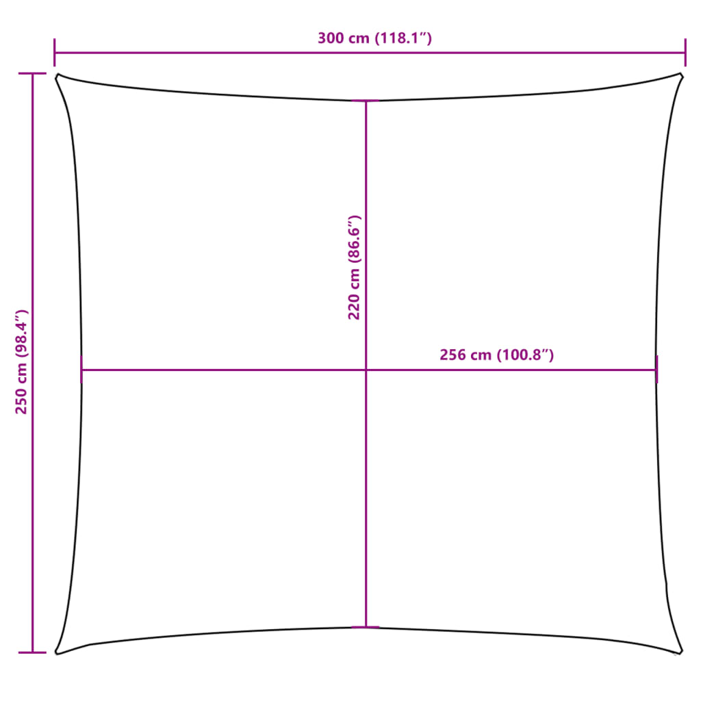 Sunshade Sail Oxford Fabric Rectangular 2.5x3 m Yellow