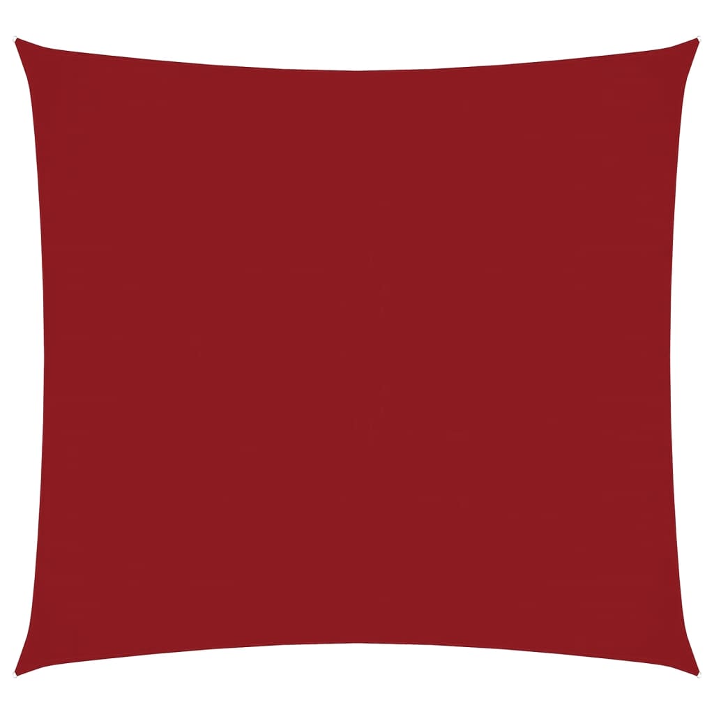 Sunshade Sail Oxford Fabric Square 4x4 m Red