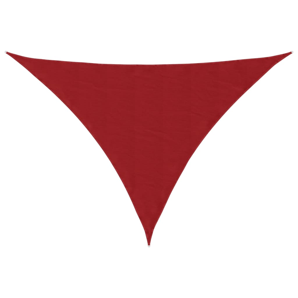 Sunshade Sail Oxford Fabric Triangular 4x5x6.4 m Red