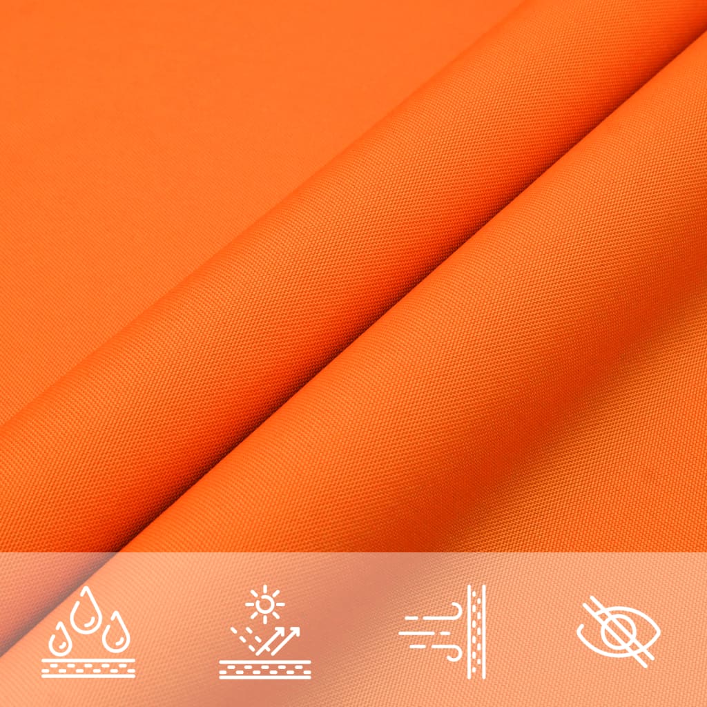 Sunshade Sail Oxford Fabric Square 7x7 m Orange