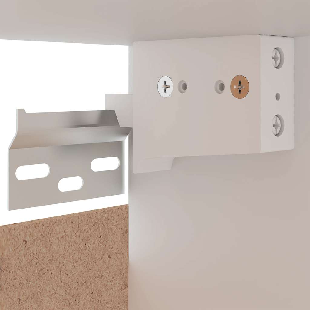 Hanging Cabinet Lyon White 60x31x40 cm Engineered Wood