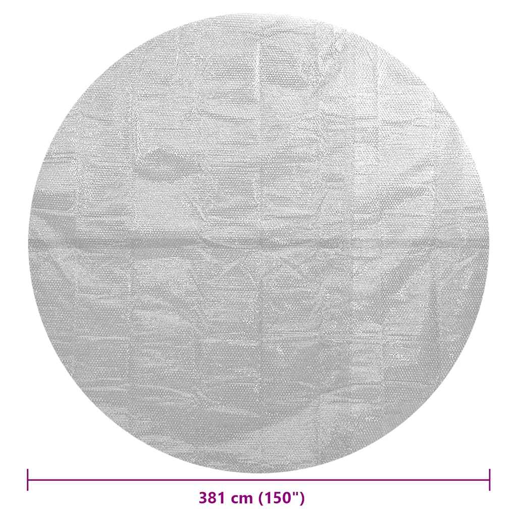 Floating PE Solar Pool Film 381 cm Grey