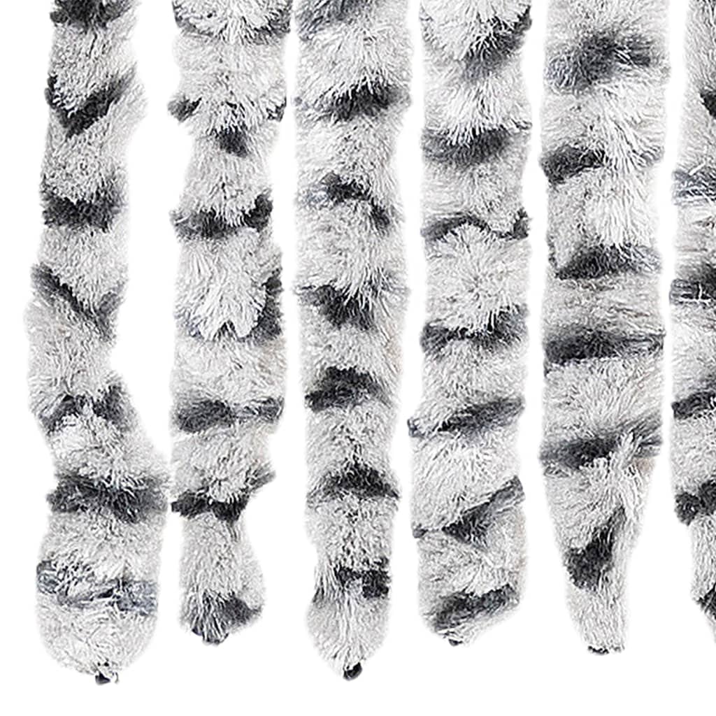 Insect Curtain Light and Dark Grey 90x220 cm Chenille