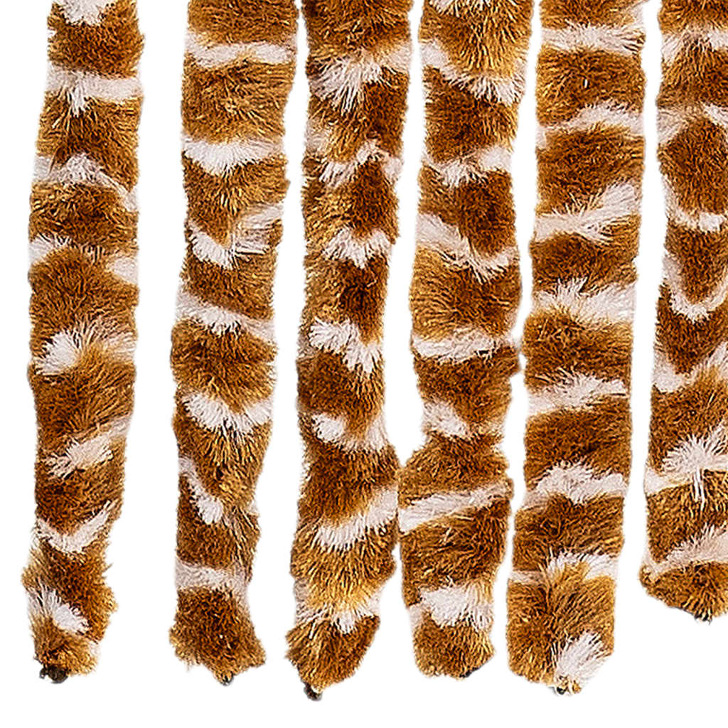 Insect Curtain Ochre and White 90x220 cm Chenille