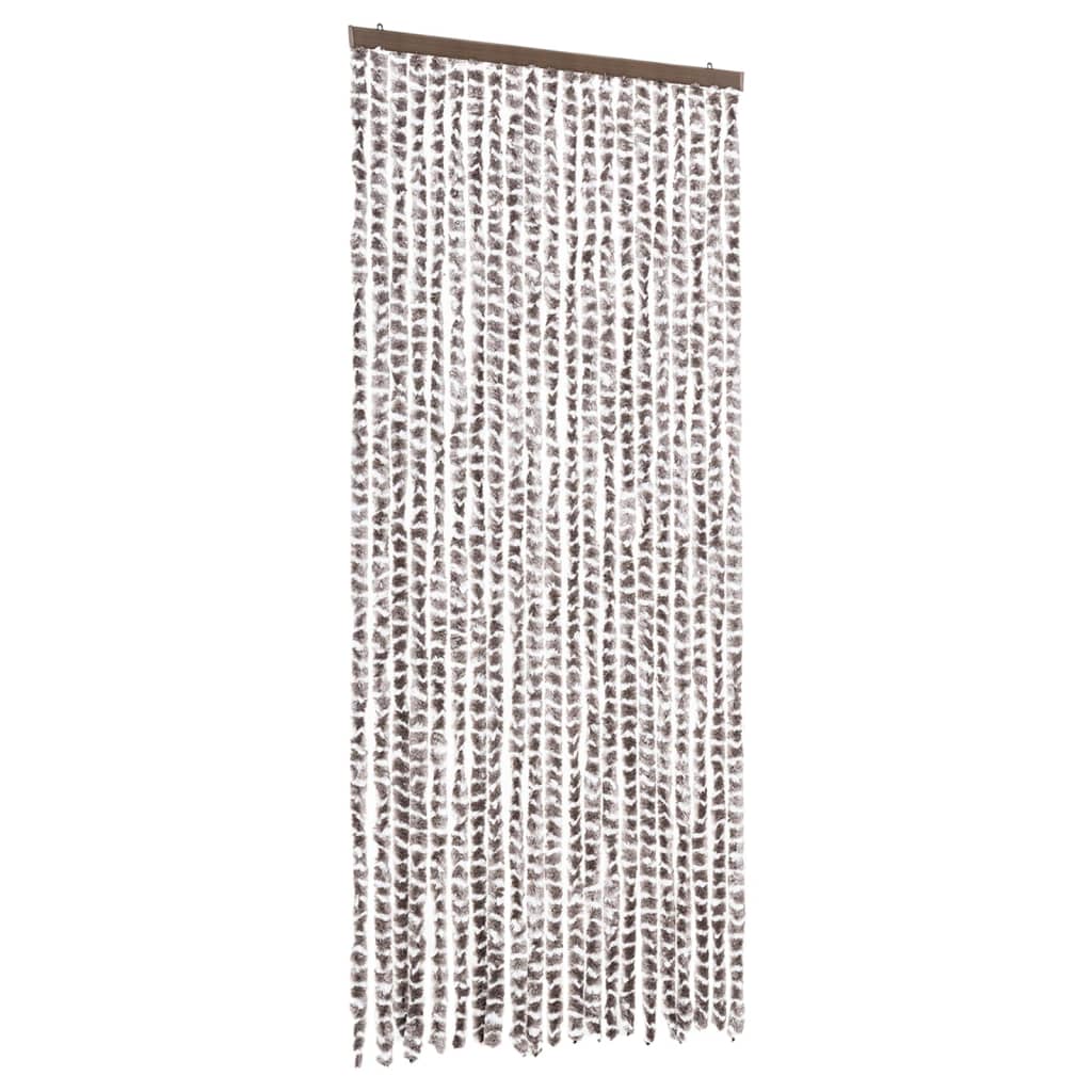 Insect Curtain Taupe and White 90x220 cm Chenille