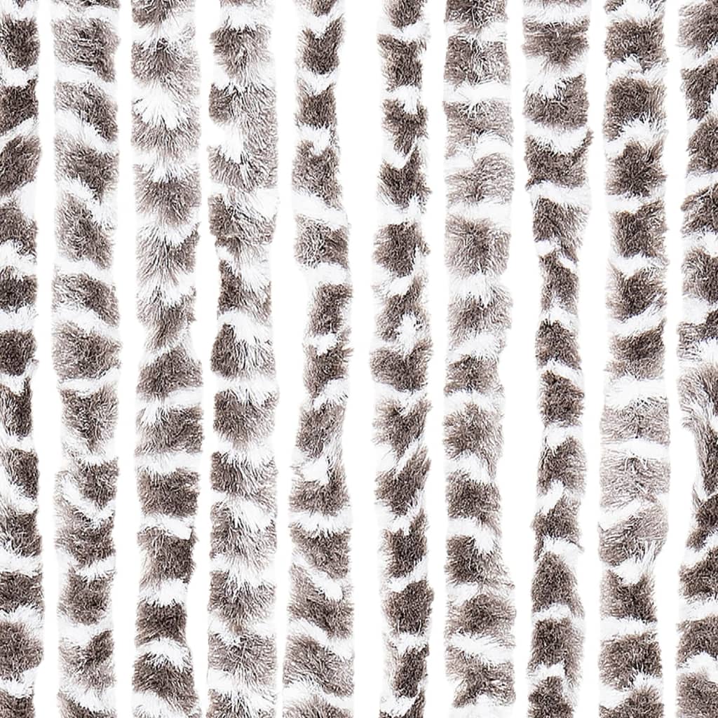 Insect Curtain Taupe and White 90x220 cm Chenille