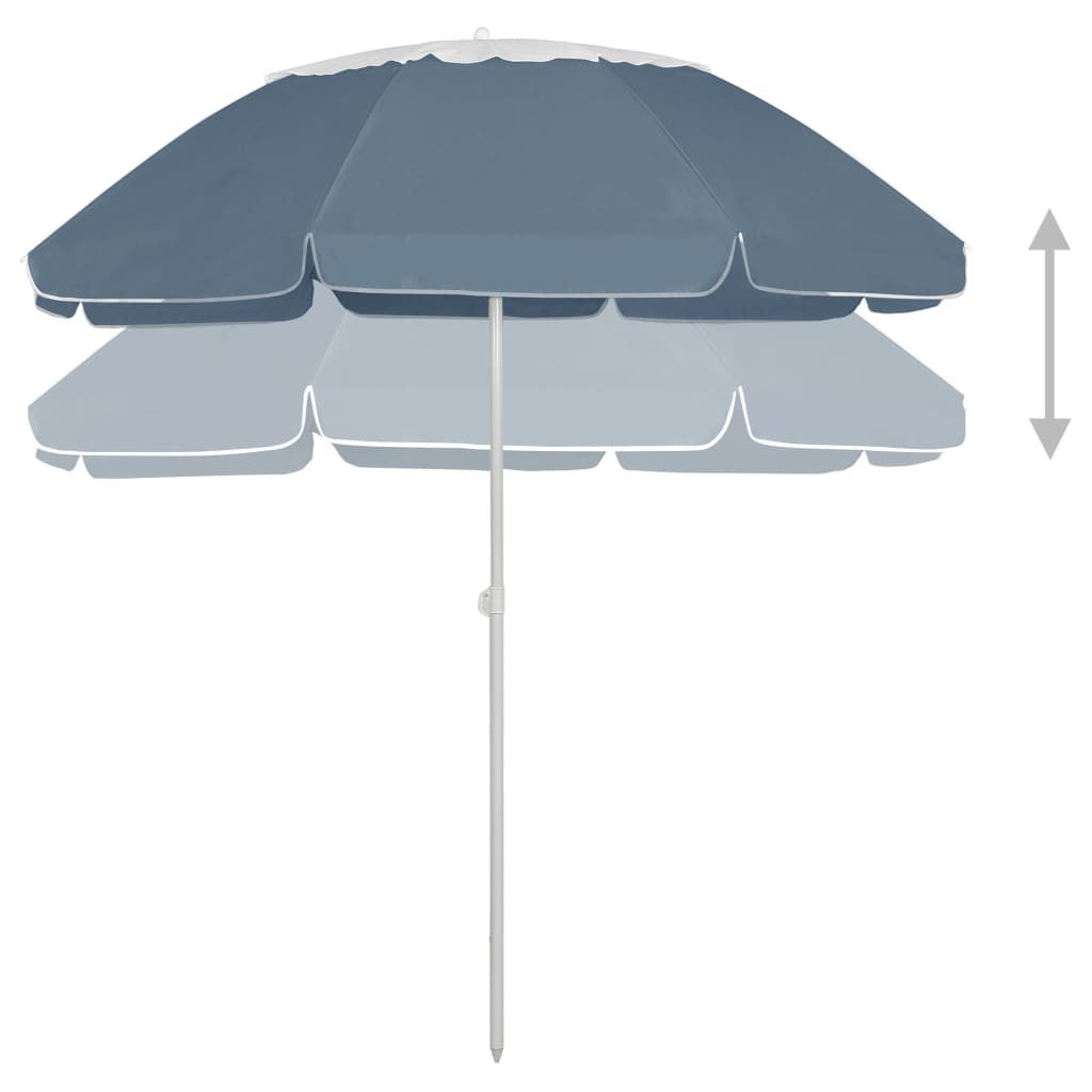 Beach Parasol Blue 300 cm