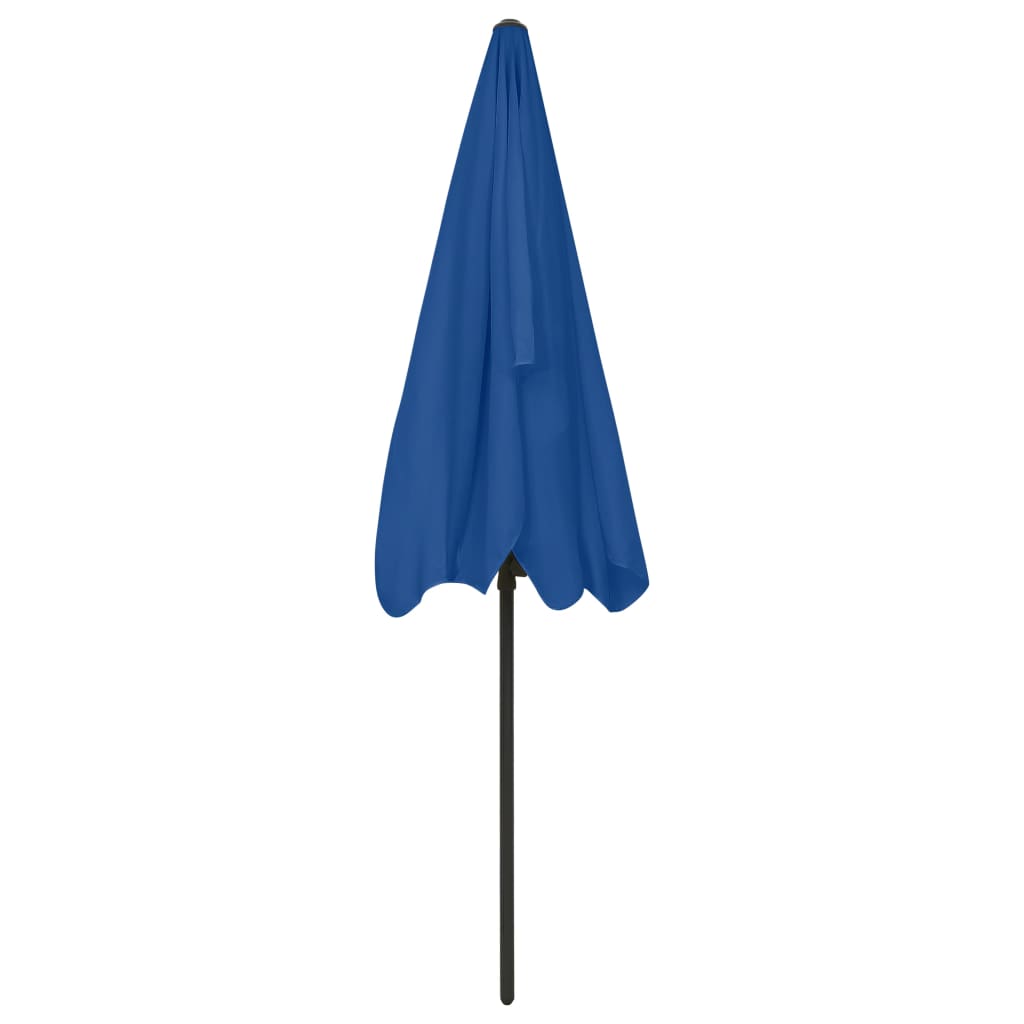 Beach Parasol Azure Blue 200x125 cm
