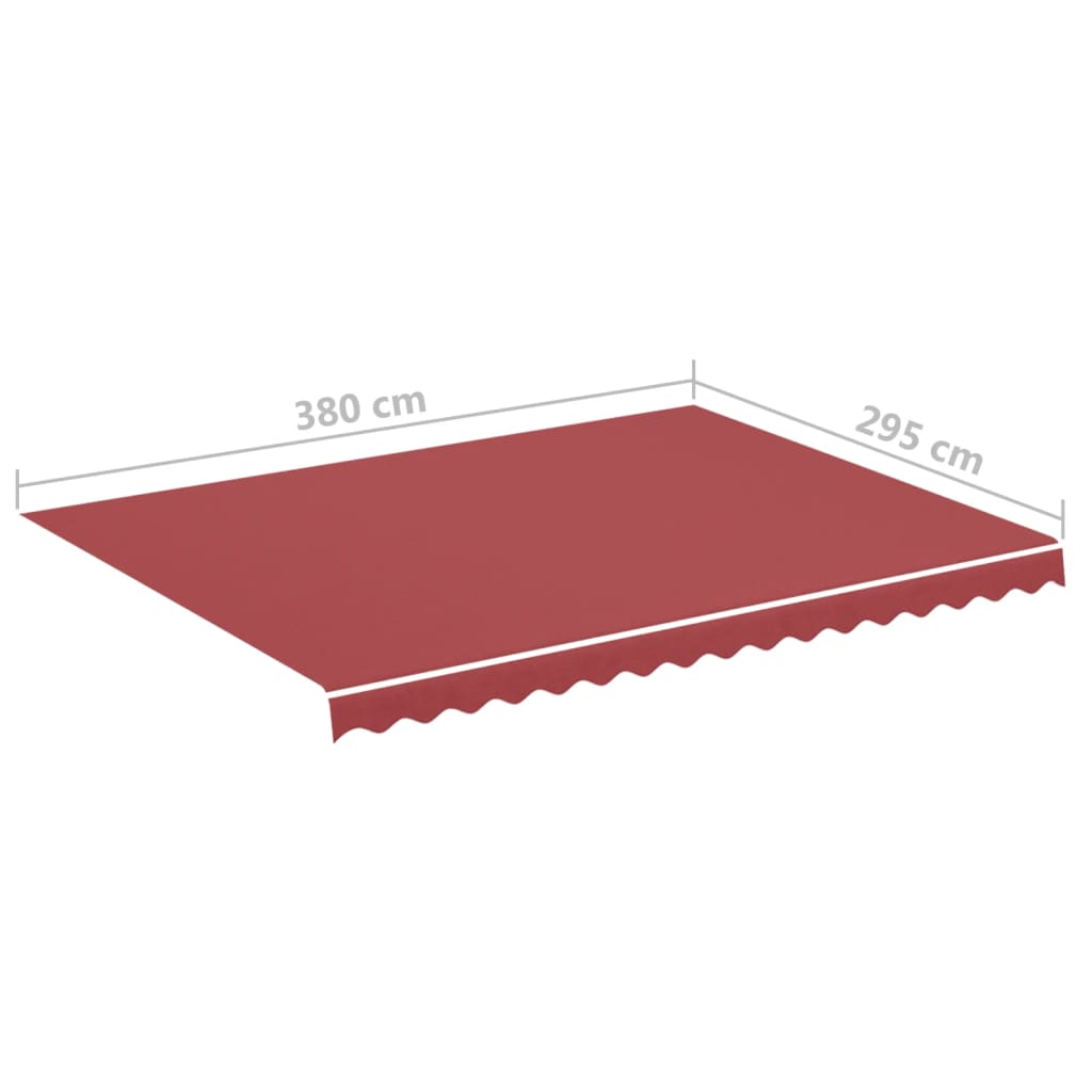 Replacement Fabric for Awning Burgundy Red 4x3 m