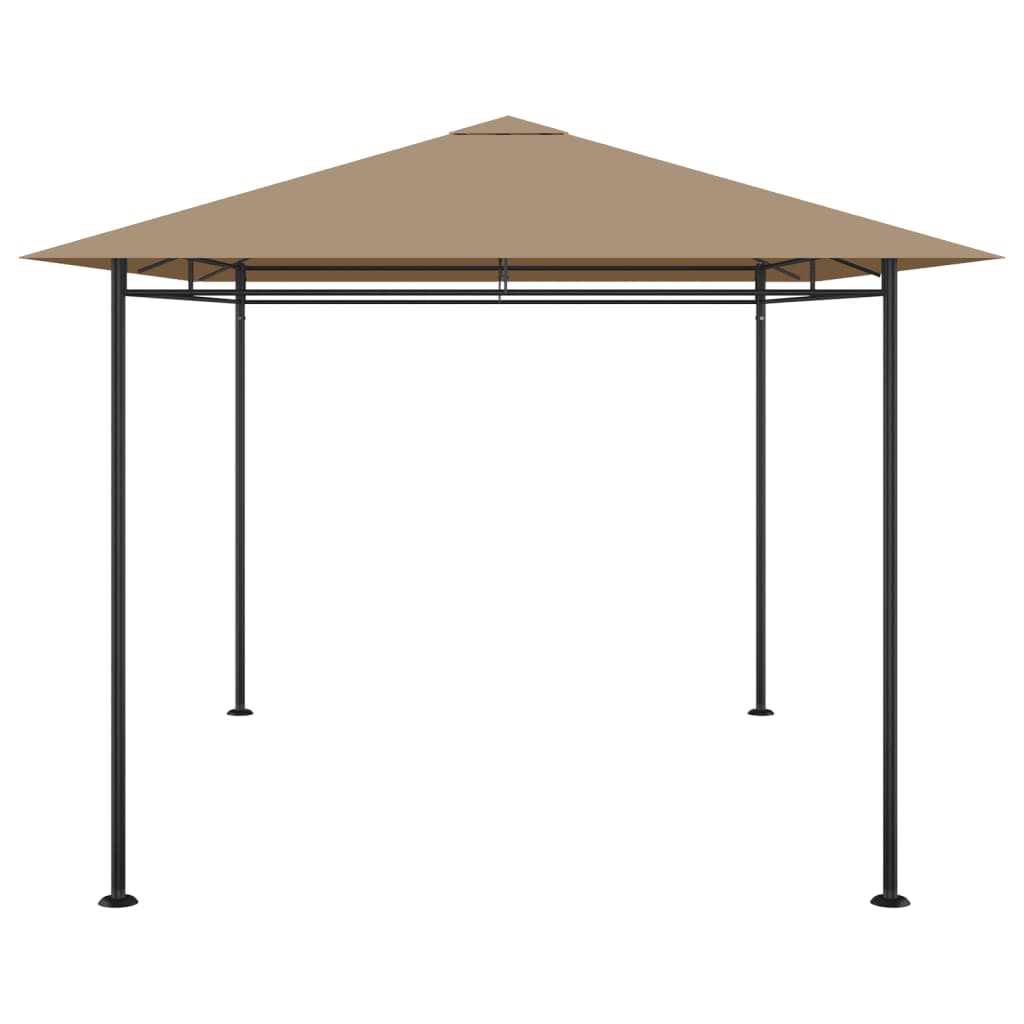 Gazebo 384x281x270 cm Taupe 180 g/m²