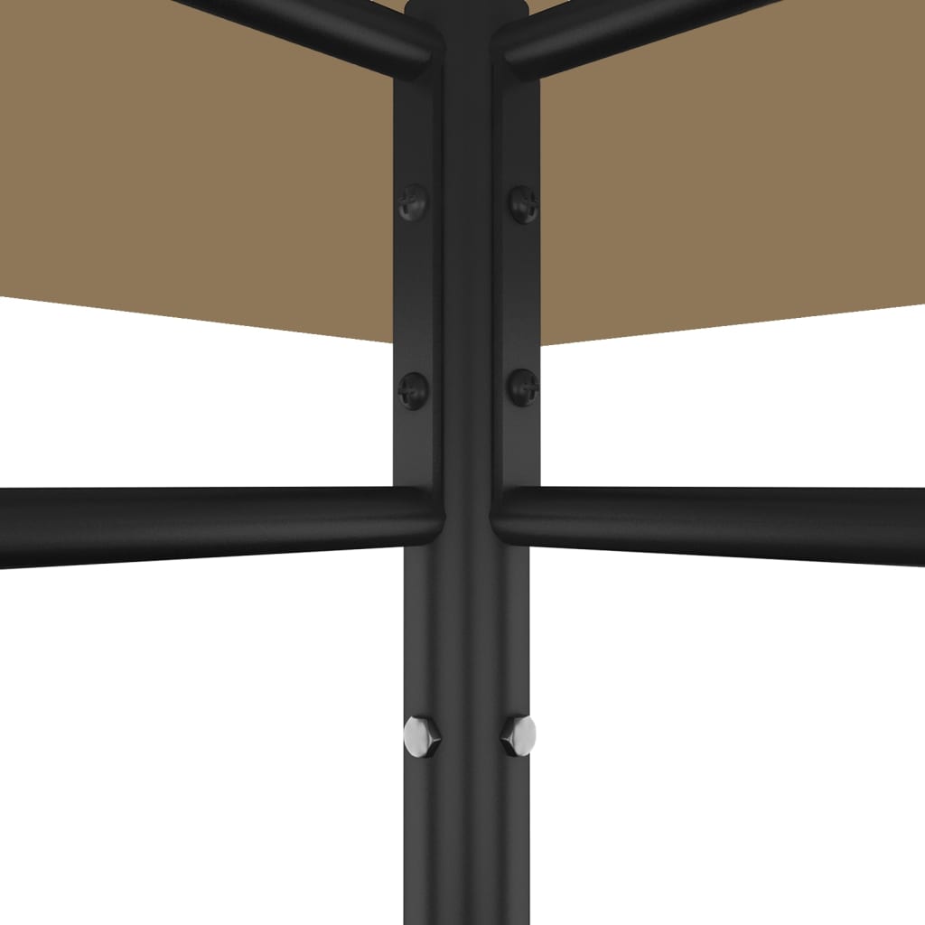 Gazebo 384x281x270 cm Taupe 180 g/m²