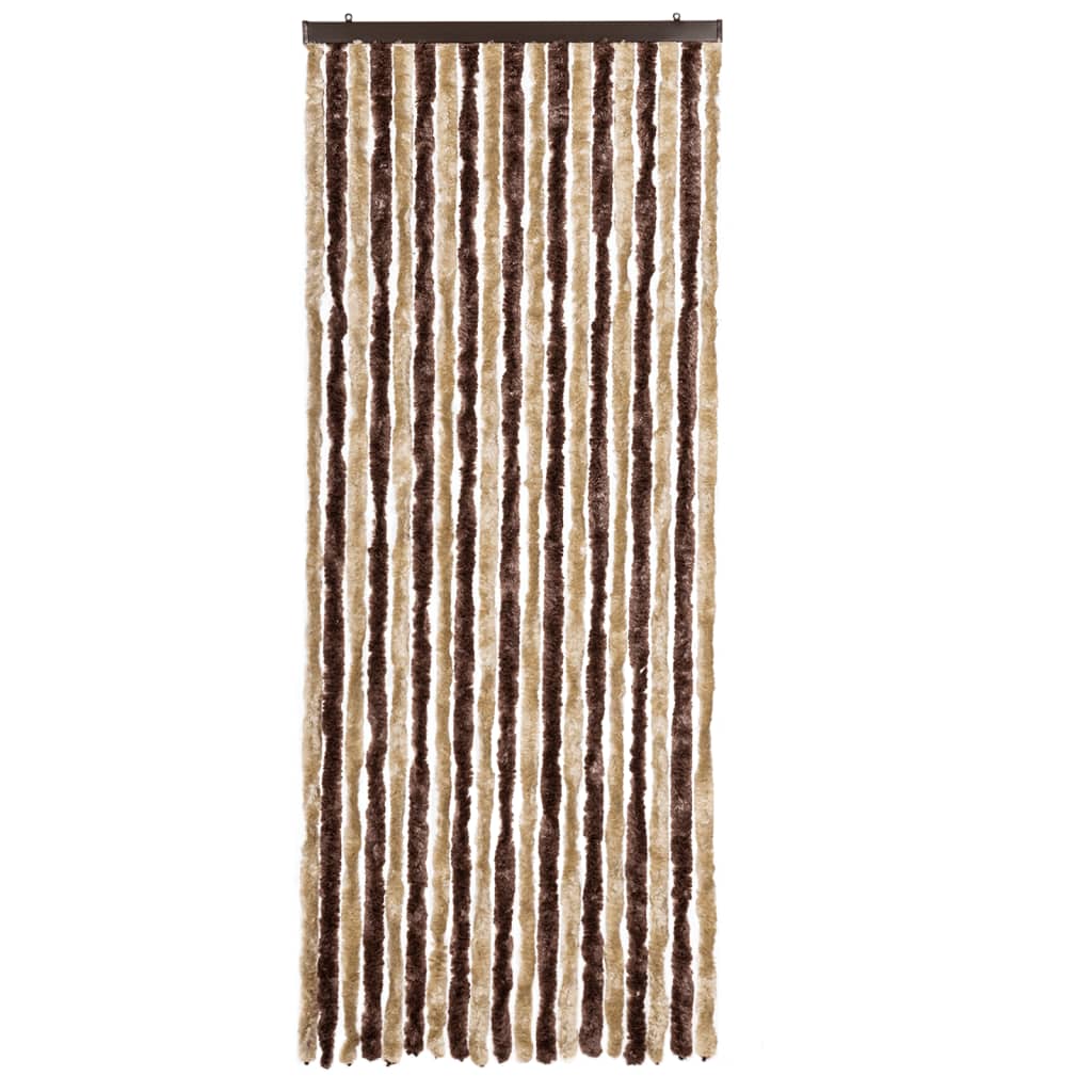 Insect Curtain Beige and Light Brown 56x200 cm Chenille