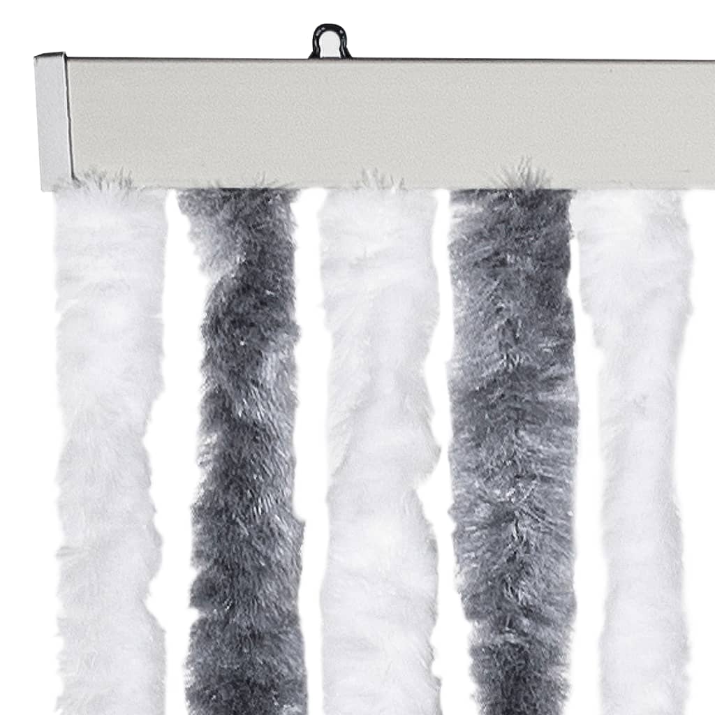 Insect Curtain Grey and White 56x200 cm Chenille